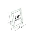 thumbnail image 2 of Beveled Edge L-Frame Acrylic Sign Holder 4"W X 6"H, 2-Pack, 2 of 4