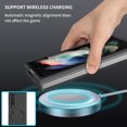 thumbnail image 6 of TECH CIRCLE Magnetic Case for For Samsung Galaxy Z Fold4 5G(2022) ,Built in Magnet Compatible with MagSafe Charger,Shockproof Lightweight Slim Hard PC Folding Phone Case,Black, 6 of 9