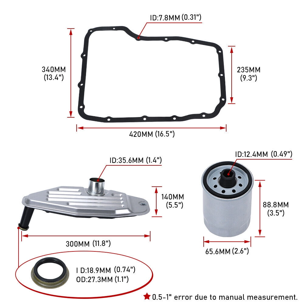 Transmission Filter Kit For For 1999-UP 45RFE / 5-45RFE / 65RFE / 66RFE / 68RFE
