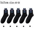 thumbnail image 2 of Women's wool socks hike warm winter thick warm crew comfortable,5 pairs in black, 2 of 5