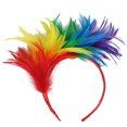 thumbnail image 1 of KAKOWELY 2 tocados estilo Charleston con plumas: tocado para mascarada para mujer, accesorio para disfraz de Halloween, Mardi Gras, cóctel, boda, fiesta de té., 1 of 5