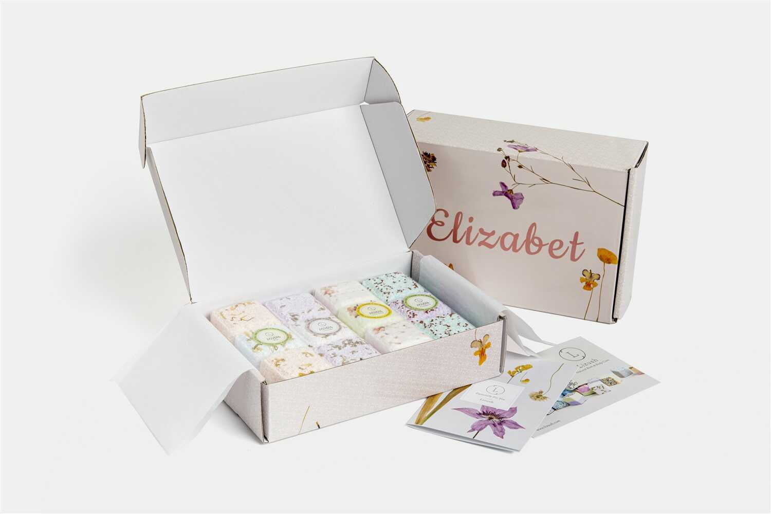 Lizush - Shower Steamers, Set of 12 big fizzies, Cheer up Gift Set, Relaxing Gift Box