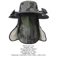 thumbnail image 2 of HBASD Outdoor Wide Brim Sun Hat with 2 Solar Fans, Fishing Hat with Removable Neck Flap, UV Protection Sun Bucket Hat for Fishing, Hiking, Camping (Upgrade B), 2 of 7
