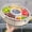 6 grids round, variant on Divided Rotating Serving Tray with Lid and Handle, Portable Snackle Box for Fruits Snacks Veggie Charcuterie, Clear Snack Spinne