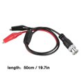 thumbnail image 2 of Pack Oscilloscope Test Probe Cable, BNC Q9 Male Plug to Dual Crocodile Clip, 0.5m, 2 of 2