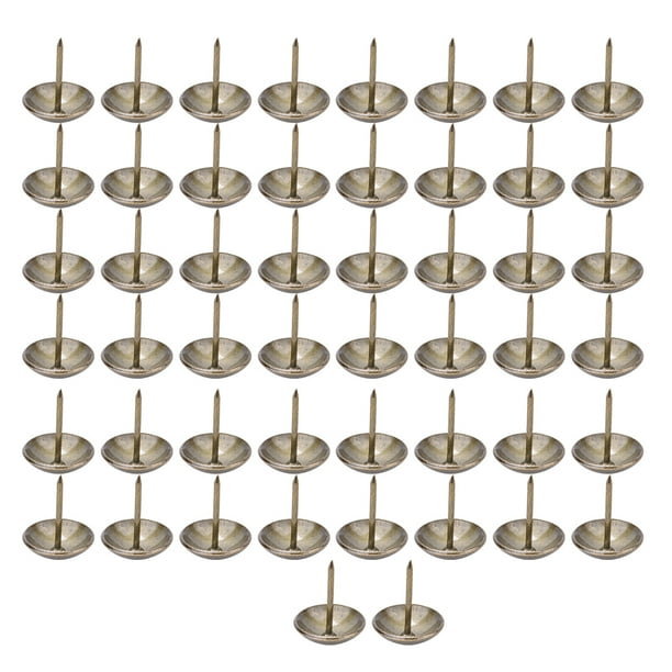 M Buder 50 Piezas Clavos de Tapicería Tachuelas Decorativas Estilo Vintage, 21x25mm (0.82x0.98 pulgadas) Bronce
