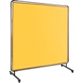 thumbnail image 1 of QinaQin Rideau de Soudage Jaune avec Cadre, Écran de Protection de Soudage Ignifuge sur Roues, 1 of 8