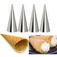 thumbnail image 2 of 5/12PCS Conical Tube Cone Roll Moulds Stainless Steel Spiral Croissants Molds, 2 of 6