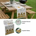 thumbnail image 5 of Yellow Bees Gnomes Table Runner - 108 Inch Long, Kitchen Dining Table Runner Dresser Scarves, Spring Floral Branches Wooden Farmhouse Decor for Coffee Tables Wedding Party Banquet, 5 of 8