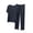Dark Gray, variant on Cavosen Mens Pajama Sets 2 Piece Trendy V Neck Short Sleeve Sleepwear with Loose Pants Solid Breathable Loungewear Summer Soft Matching Set