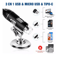 thumbnail image 3 of Microscopio Digital Usb 1600x Zoom Optico Hd 8 Leds, 3 of 3
