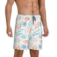 thumbnail image 2 of Sikiie Colorful Seashells1 Mens Pajama Shorts, Lightweight Lounge Pant with Pockets Soft Sleep Pj Shorts for Men4X-Large, 2 of 6