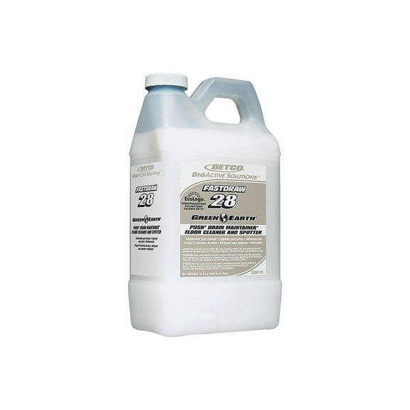 Betco® Green Earth® Push® Drain Maintainer, Floor Cleaner And Carpet Spotter, 2 Liter, Case Of 4
