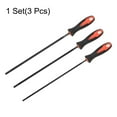 thumbnail image 3 of Uxcell 3pcs Chainsaw File 5/32"(4mm) 3/16"(4.8mm) 7/32"(5.5mm) High Carbon Hardened Steel Round Rasp With Plastic Handle, 3 of 6