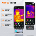 thumbnail image 5 of ANCEL IR101 Thermal Camera for iOS, 25Hz Refresh Rate, Lightweight Thermal Imaging Camera, Gray, 5 of 8