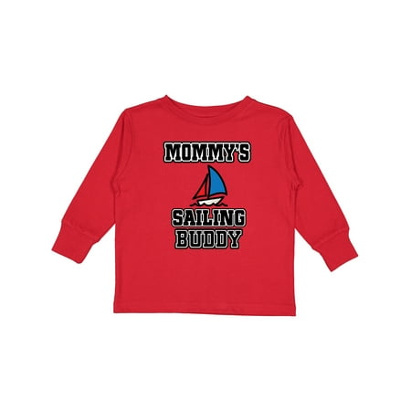 

Inktastic Mommy Sailing Buddy Sailboat Gift Toddler Boy or Toddler Girl Long Sleeve T-Shirt