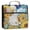 Cat Lies in the Sunflowers, variant on Water-Resistant 3-Ring Binder Organizer with Multiple Pockets Zipper Binder Bag for Office Colorful Butterflies