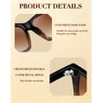 thumbnail image 4 of Joopin Vintage Women Butterfly Sunglasses Designer Square Sun Glasses Shades, 4 of 6
