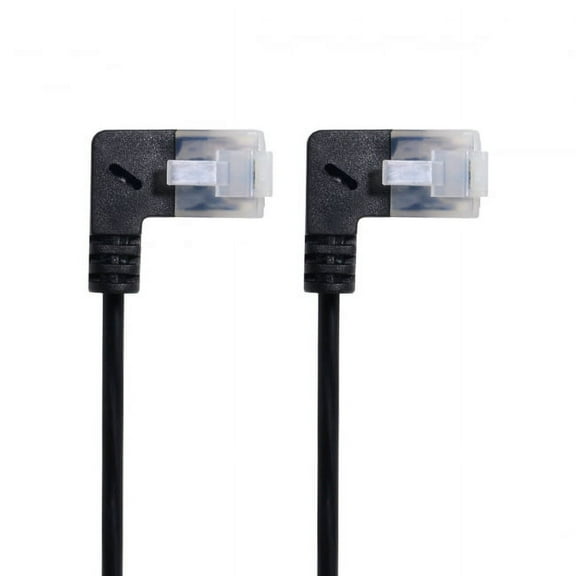 Chenyang CY Ultra Slim Cat6 Ethernet Cable RJ45 Left Angled 25cm UTP Network Cable Patch Cord 90 Degree Cat6a Lan for Laptop Router TV BOX Cable