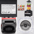 thumbnail image 3 of Licuadora industrial 2 L negra con vaso de abs 110V/220V - Incluye 5 accesorios, 3 of 5