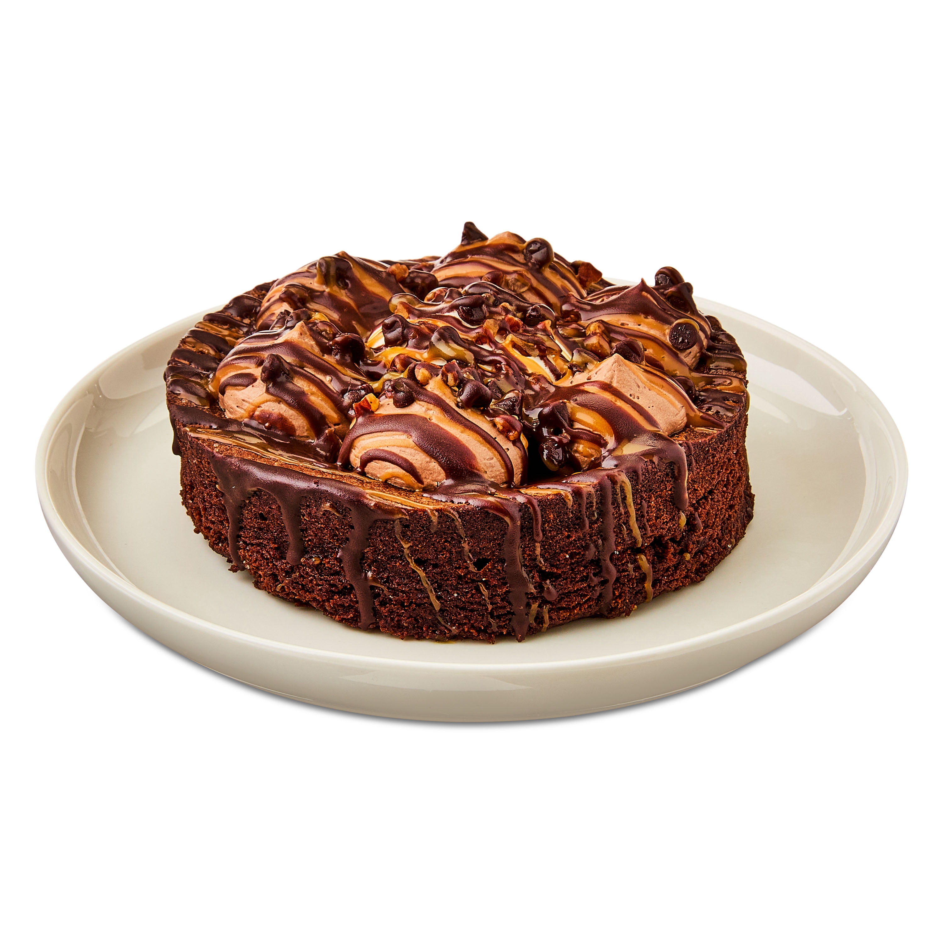 Marketside 5-Inch Caramel Turtle Brownie with Cheesecake, 9.5 oz (Refrigerated)