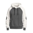 thumbnail image 5 of VNKIDY Women's Sweatshirt Fashion Color Block Oversized Thicken Windproof Hoodie Long Sleeve Loose Fit Pullover With Pockets For Autumn Winter Outdoor Wear Fashionable Tops, 5 of 5