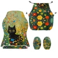 thumbnail image 4 of Whosucclay Cat Butterfly Flower Print Office Computer Game Chair Slipcovers Machine Washable Non-Slip Computer Chair Seat Slipcovers with Armrest Covers Gamer Chairs Protector, 4 of 8