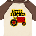 thumbnail image 4 of Inktastic Red Tractor Little Brother Boys Long Sleeve Baby Bodysuit, 4 of 5
