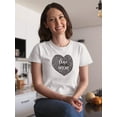 thumbnail image 2 of Love You Mom Carved Heart Shaped T-Shirt Women -Image by Shutterstock, Female Small, 2 of 4