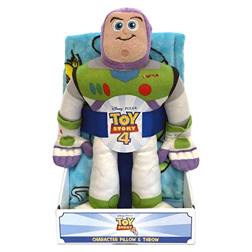 Toy Story 4 Buzz Lightyear 40"x50" Throw Blanket and Pillow Buddy