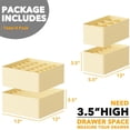 thumbnail image 4 of SpaceAid Underwear Drawer Organizer, Dresser Organizer Bins, 4 Pack, Beige, 4 of 6