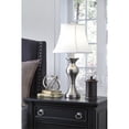 thumbnail image 2 of Ashley Furniture - Lampe de Table en Métal, Argent Brossé (Lot de 2), 2 of 2