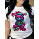 thumbnail image 1 of Smile Through The Pain" Graphic Tee - Casual Fit, Breathable Polyester & Spandex Blend, Crew Neck, Short Sleeve, Machine Washable - Women's Inspirational Black T-Shirt, 1 of 5