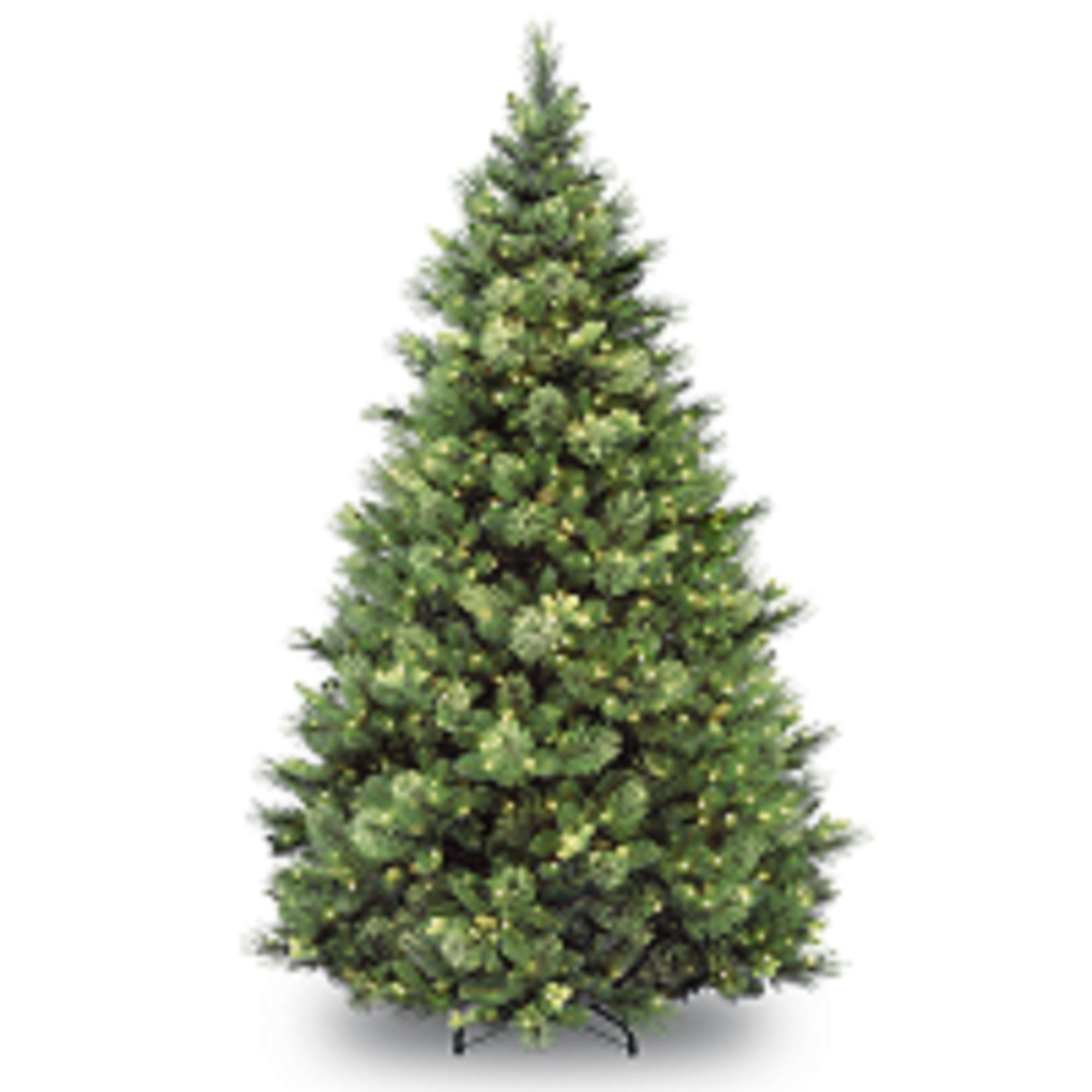 Photo 1 of 7ft National Christmas Tree Company Pre-Lit Carolina Pine Full Artificial Christmas Tree with 700 Clear Lights