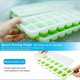 thumbnail image 2 of 2 ice cube trays made of silicone with lid, 14 compartments with removable spill lid, ice cube shape, 2 of 4