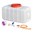 thumbnail image 4 of S SERENABLE Contenant d'Eau de Camping Réutilisable avec Robinet et Tuyau pour Camping, Voiture, Randonnée Blanc 47,5 kg, 4 of 9