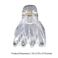 thumbnail image 3 of Paquete de 24 pasadores pequeños para el cabello Qarigey estilo simple portátiles pulpo firmes transparentes, 3 of 6