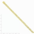 thumbnail image 5 of 14K Yellow Gold 6.8mm Hand-polished Flat Beveled Curb Link Bracelet 9 Inch, 5 of 5
