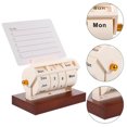 thumbnail image 1 of Luxshiny 1 Set Wood Perpetual Block Calendar for Desk Assorted Color with Date Adjustment Function 13.50X10.50X6.50CM, 1 of 5