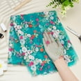thumbnail image 6 of 2Yard Polyester Flower Embroidered Lace Fabric for DIY Clothing Accessories Teal 53-1/8inch, 6 of 6