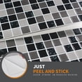 thumbnail image 4 of DEWOO 10 Sheet Thicker Mosaic Peel and Stick Backsplash Tile Removable Self Adhesive Wall Tiles for Bathroom Kitchen Counter (12"×12",Grey), 4 of 12