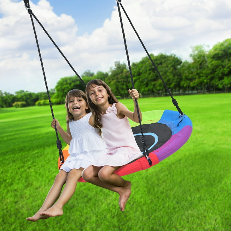 KloKick 9.5' Heavy Duty Swing Set for Kids & Adults – Includes