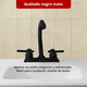 thumbnail image 5 of Mezcladora para Lavabo Maxims Negro Mate Modelo 4007N Grifo de Baño con Doble Comando Cierre a Compresión Alta Calidad Diseño Moderno con Mango Ergonómico Cilíndrico, 5 of 6