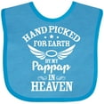 thumbnail image 3 of Inktastic Handpicked for Earth by My Pappap in Heaven with Angel Wings Boys or Girls Baby Bib, 3 of 4