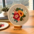 thumbnail image 3 of BINGLI Adjustable Wooden Embroidery Hoop - Circular Craft Frame for Sewing/Needlework Projects, Handmade Artisan Tool with Tension Control Knob, 3 of 9