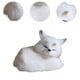 thumbnail image 5 of Figura de peluche de animal dormido simulado, vitrina para juguetes, mesa, decoración del hogar, muñeco de peluche para regalo de hotel Blanco, 5 of 9