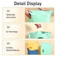 thumbnail image 6 of Ruanlalo Folding Stool Ergonomic Design Handle Holes Portable Seat Knee Relief Travel Stool for Travel Camping Fishing Gardening, 6 of 7