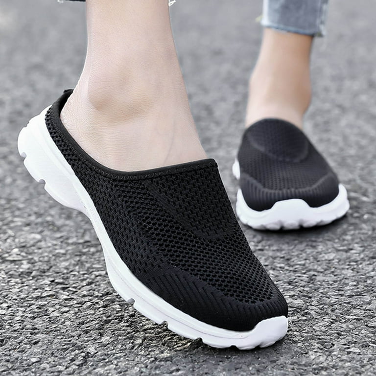 Oyedens Mens Mules Sneakers Wide Width Slip on Loafers Driving