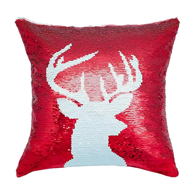 DOLITY Christmas Bed Decor Soft Square Throw Pillow Case Cushion Covers B B