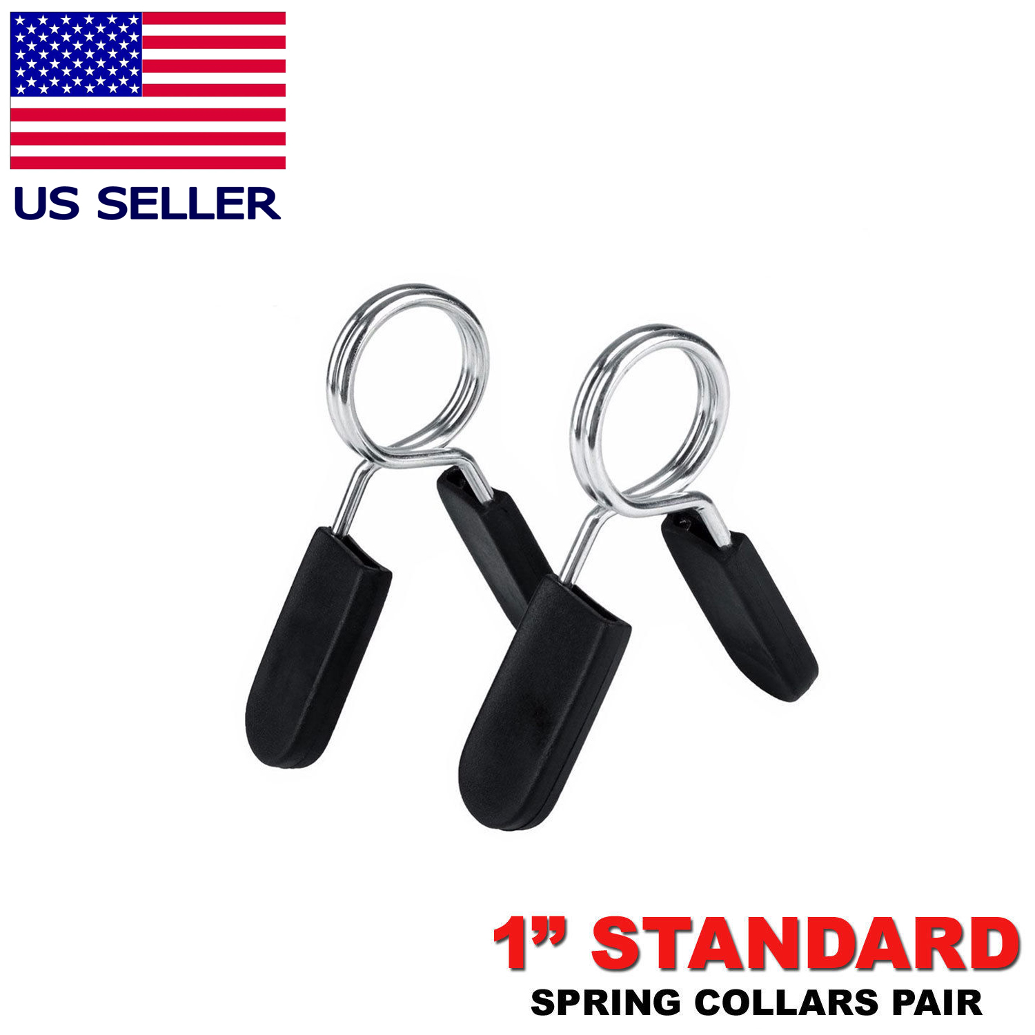 A Barbell Clamps Collar N 1 Pairs 25mm//1 inch Exercise Barbell Dumbbell Collars Clip Clamps Lock for Weightlifting and Strength Training